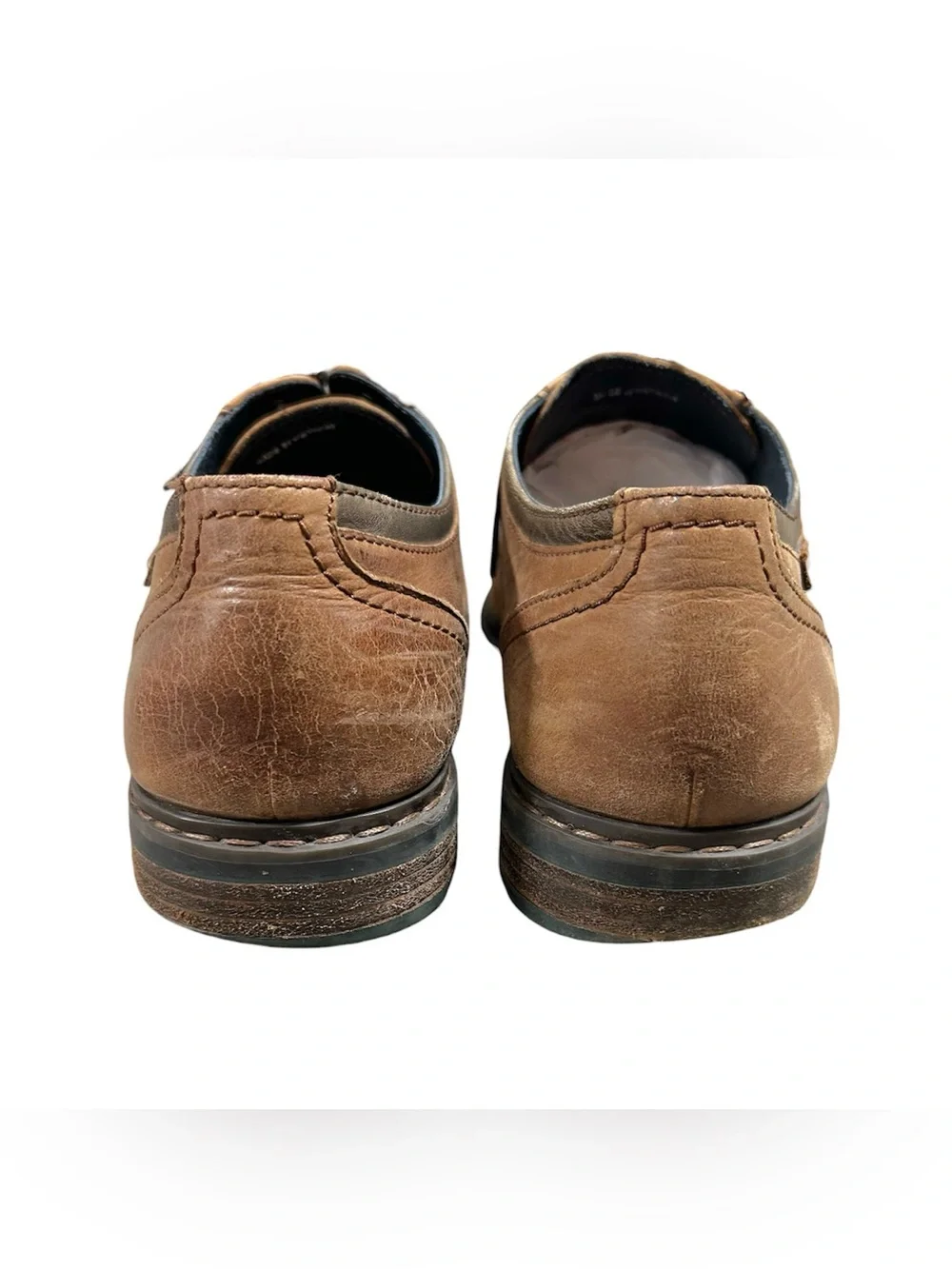 Pikolinos Men’s Caceres Cap-Toe Oxfords in Tan Leather. Size 43